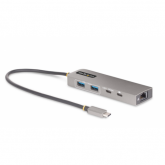 Hub USB Startech 10G2A1C25EPD-USB-HUB, 2x USB 3.2 gen 1, 2x USB-C, 1x RJ45, Gray