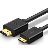 Cablu Ugreen HD108, mini HDMI male - HDMI male, 1.5 m, Black