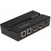 Switch KVM Delock 11492, Black