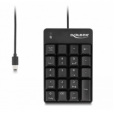 Tastatura numerica Delock 12108, USB-C, Black