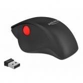 Mouse Optic Delock 12598, USB Wireless, Black-Red