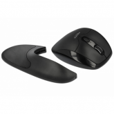 Mouse Optic Delock 12673, USB Wireless, Black + Wrist Rest