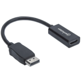 Adaptor Manhattan 151634, DisplayPort male - HDMI male, Black