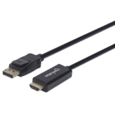 Cablu Manhattan 152679, DisplayPort male - HDMI male, 1.8 m, Black