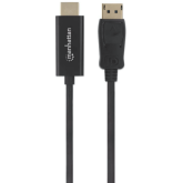 Cablu Manhattan 153201, DisplayPort male - HDMI male, 1.8 m, Black