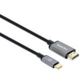 Cablu Manhattan 153591, USB-C male - HDMI male, 1 m, Black