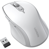 Mouse Optic Ugreen MU101, USB Wireless/Bluetooth, White