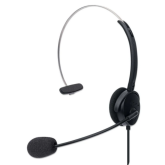Casca cu microfon Manhattan 179867, USB-A, Black