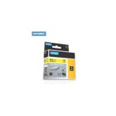 Banda Etichete Tub Termoretractabil Galben 6mm/1.5m BLACK ON YELLOW