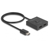 Adaptor Switch Delock 18901, 2x HDMI male - 1x HDMI female, 0.5m, Black