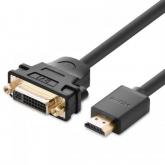 Cablu Ugreen 20136, HDMI - DVI 24 + 5pini, 0.2m, Black