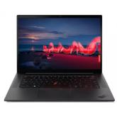 Laptop Lenovo ThinkPad X1 Extreme Gen 4, Intel Core i7-11850H, 16inch, RAM 32GB, SSD 2TB, nVidia GeForce RTX 3050 Ti Max-Q 4GB, Windows 10 Pro, Black