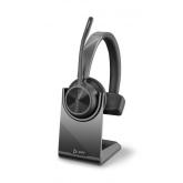 Casca cu microfon Poly Voyager 4310-M UC Micrososft Teams, Bluetooth, Black + Stand