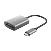 Card Reader Trust 24136 Aluminium, USB-C, Black