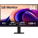 Monitor LED LG 24U631A-B, 23.8 inch, 2560 x 1440 pixeli, 5 ms GTG, Black