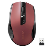 Mouse Optic Ugreen MU006, USB Wireless/Bluetooth, Red