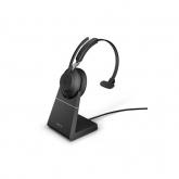Casca cu microfon Jabra Evolve2 65, Link380a MS Mono Stand, Bluetooth, Black
