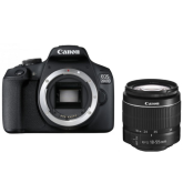 Aparat foto DSLR Canon EOS 2000D, 24.1 MP, Black + Obiectiv EF-S 18-55 DC III