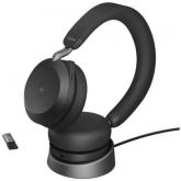 Casti cu microfon Jabra Evolve2 75 UC Stand, Bluetooth, Black