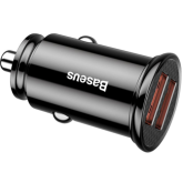 Incarcator auto Baseus 278500, 2 x USB-A, 30 W, Black