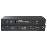 Switch KVM EvoConnect HDCVT-HDC-KSWB22H, 6 x HDMI, Black
