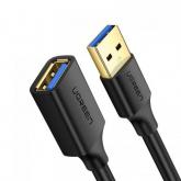 Cablu Ugreen US129, USB 3.0 male - USB 3.0 female, 1.5m, Black
