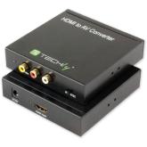 Convertor Techly 301672, AV-HDMI, Black