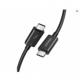 Cablu de date Ugreen 30389, USB-C male - USB-C male, 0.8m, Black