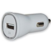 Incarcator auto Techly 305274, 1x USB-A, 1A, White