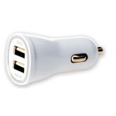 Incarcator auto Techly 305281, 2x USB female, 2.1A, White