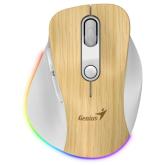 Mouse Optic Genius Ergo 9000S Pro, USB Wireless/Bluetooth, Pine Wood