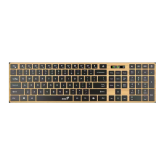 Tastatura Genius SlimStar 7250BT, USB Wireless/Bluetooth, Brown