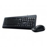 Kit Genius KM-160 - Tastatura KB-115, USB, Black + Mouse Optic DX-160, USB, Black