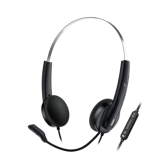 Casti cu microfon Genius HS-220U, USB-C, Black