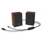 Boxe Genius SP-HF380BT, Bluetooth, Brown