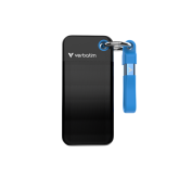 SSD portabil Verbatim 32195, 2TB, USB-C 3.2, Black-Blue