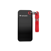SSD portabil Verbatim 32196, 2TB, USB-C 3.2, Black-Red