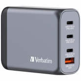 Incarcator retea Verbatim GNC-100, 3x USB-C, 1x USB-A, Silver