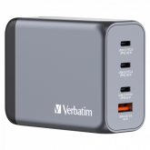 Incarcator retea Verbatim GNC-200, 3x USB-C, 1x USB-A, Silver