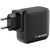Incarcator retea Verbatim 32216, 3 x USB-C, 1 x USB-A, 21V, 5A, 165W, Black