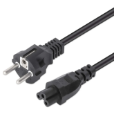 Cablu alimentare Manhattan 354172, C5 - CEE 7/7, 1 m, Black