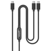 Cablu de date Manhattan 355810, USB-C male - 2 x USB-C male, 2 m, Black