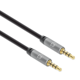 Cablu Manhattan 356015, 3.5 mm jack - 3.5 mm jack, 5 m, Black