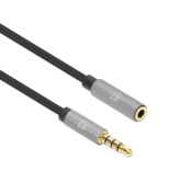 Cablu Manhattan 356046, 3.5 mm jack male - 3.5 mm jack female, 3 m, Black