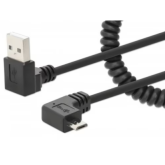 Cablu de date Manhattan 356237, USB-A male - micro USB male, 1 m, Black