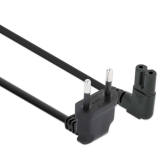 Cablu alimentare Manhattan 356879, C7 - CEE 7/16, 3 m, Black