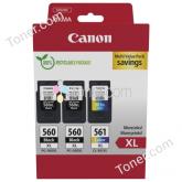 Set Cartuse Cerneala Canon PG-560XL x 2 + CL-561XL + hartie foto 10*15 3712C012AA