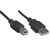 Cablu Manhattan 374507, USB 2.0 - USB-B, 0.5 m, Black