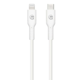 Cablu de date Manhattan 394505, USB-C male - Lightning male, 0.5 m, White