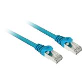 Patch Cord Sharkoon, S/FTP, Cat. 7a, 3 m, Blue